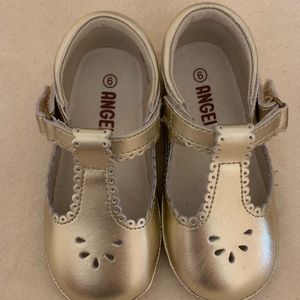 Gold Mary Janes- soft leather